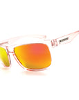sunset blvd sunglasses crystal pink with red mirror