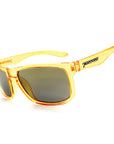 sunset blvd sunglasses crystal orange with g-15 mirror lens