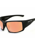 quiet storm sunglasses black with copper rose lens