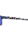 Hightide sunglasses blue tortoise shell with brown base blue mirror