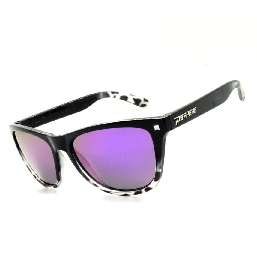 spitfire sunglasses black fade with purple mirror lens