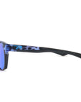 Mojo sunglasses Blue tortoise accents with black arms blue mirror lens