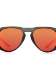 Mojo sunglasses black with red arms and red mirror lens