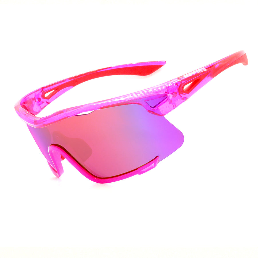 shreddator sunglasses pink with pink violet mirror 