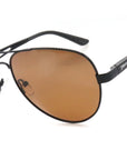 Birddog Sunglasses Shiny Black with Brown Polarized