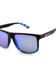 Dividend sunglasses Shiny black to blue tortoise fade