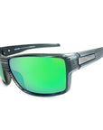 Gambler sunglasses grey with green mirror