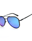 Kestrel sunglasses black with blue mirror 