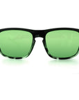 sunset blvd sunglasses black fade with green mirror lens