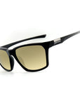 uncle tito sunglasses double matte black with gold mirror polarized lens
