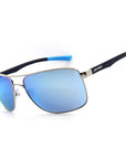 Barracude Sunglasses Nickel Silver with Brown Polarized Diamond Blue Mirror