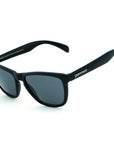 Breakers Sunglasses Matte Black Shiny temples with Smoke Lens