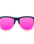 Breakers Sunglasses Black To Pink Fade with Pink Mirror
