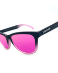 Breakers Sunglasses Black to Pink Fade with Pink Mirror