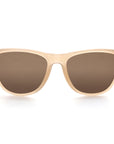 spitfire sunglasses milky caramel tortoise temples with brown polarized silver flash mirror lens