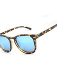 Ohana sunglasses shiny tortoise shell with blue mirror