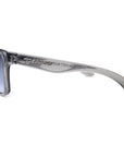 sunset blvd sunglasses crystal grey with smoked lens