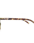 Ohana sunglasses shiny black and tortoise shell with smoke lens