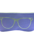 Posh soft sunglass case purple