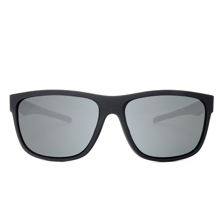telluride sunglasses rubberized matte black with smoke lens