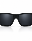 Peppers Big Kahuna sunglasses in Matte Black with Smoke lens, front view on white