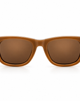 Peppers Chilmark sunglasses in Caramel Frame with Brown Lens, front view on white
