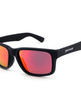 Beachcomber Sunglasses Matte Black with Red Mirror