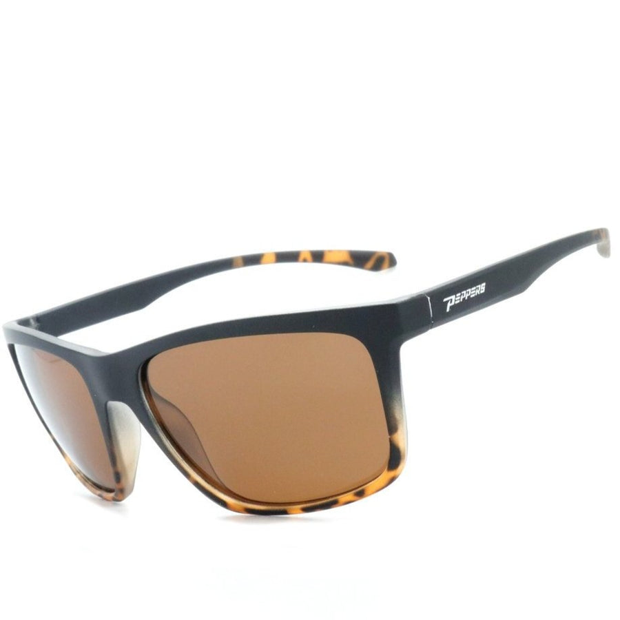 topwater sunglasses black brown tortoise fade with brown lens