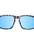 Hightide sunglasses blue tortoise shell with brown base blue mirror