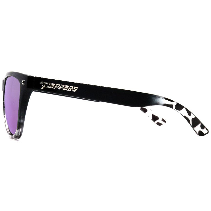 Spitfire sunglasses black fade with purple mirror