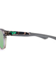 Mojo sunglasses Tortoise accents black arms green mirror lens