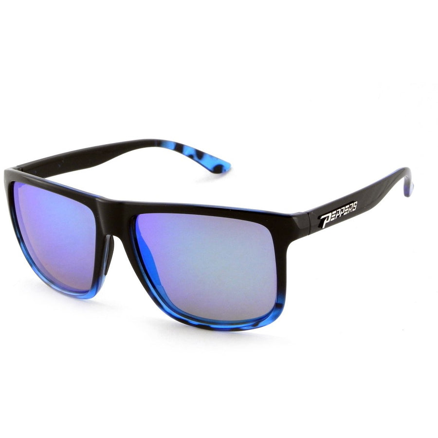 Dividend sunglasses Shiny black to blue tortoise fade