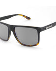 Dividend sunglasses Matte black fade to tortoise with smoke lens