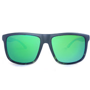 Dividend Matte black to green tortoise fade green mirror