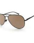 taildragger sunglasses black with brown lens