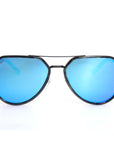 Kestrel sunglasses black with blue mirror