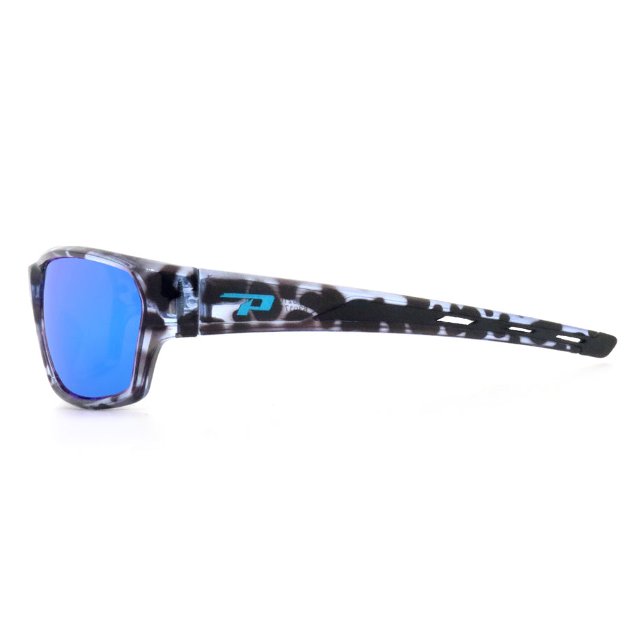 Mission sunglasses Blue tortoise with blue mirror