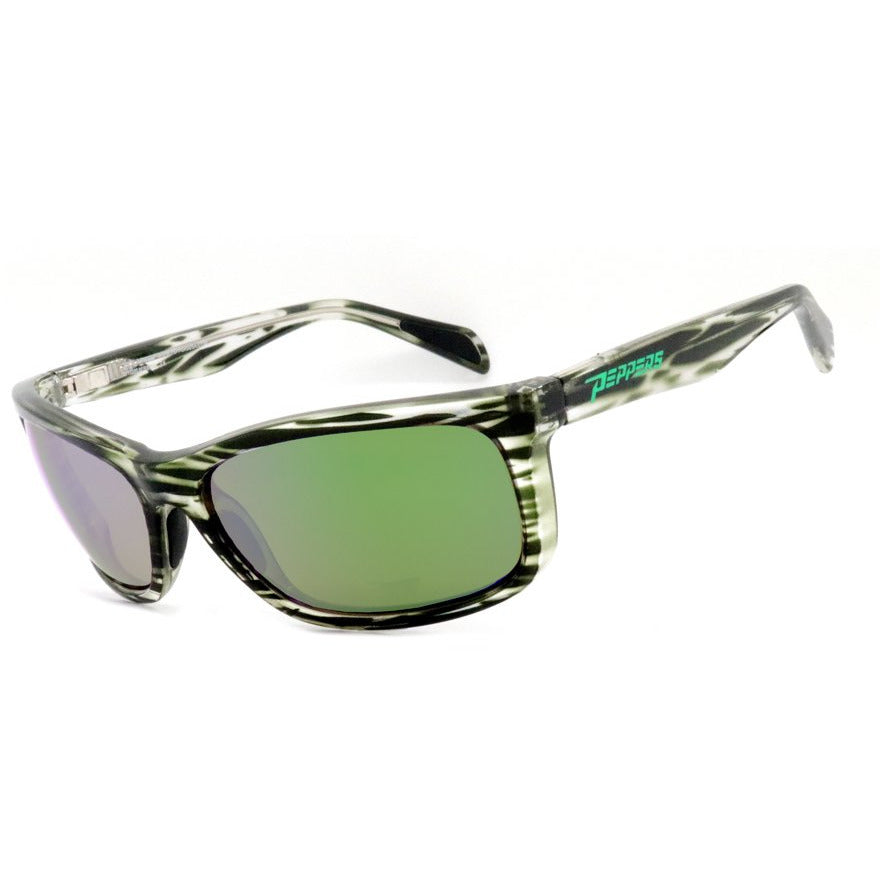 Daybreak Sunglasses Stripes with green mirror