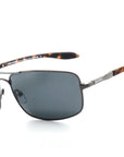 Molokai sunglasses shiny gunmetal with smoke polarized