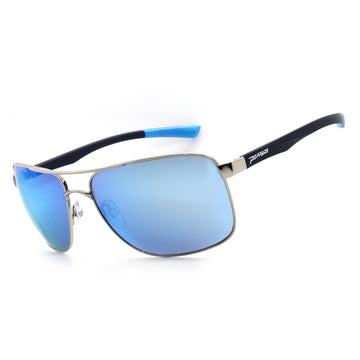 Barracude Sunglasses Nickel Silver with Brown Polarized Diamond Blue Mirror