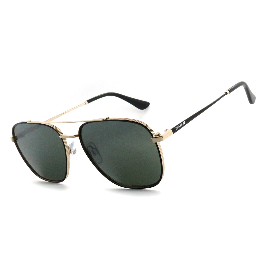 Peppers Bentley Sunglasses Light Gold - Black RIM/G-15 Polarized Os