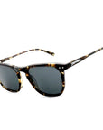 Bayside Sunglasses Shiny Dark Amber Tortoise with Smoke Polarized