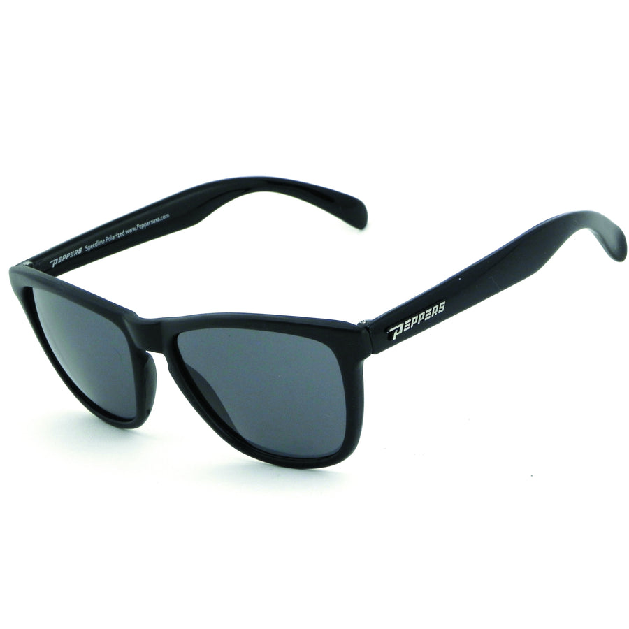 Breakers Sunglasses Matte Black Shiny temples with Smoke Lens