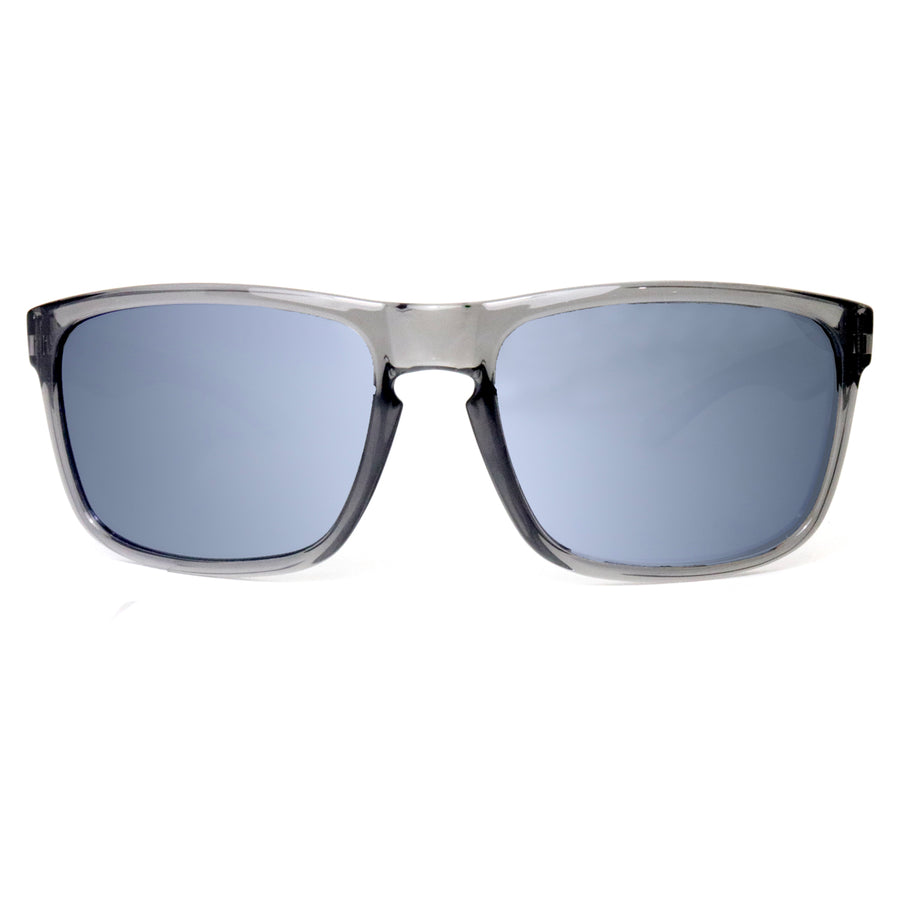 sunset blvd sunglasses crystal grey with smoked lens