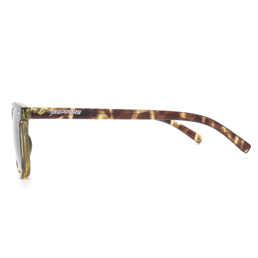 Ohana sunglasses shiny black and tortoise shell with smoke lens